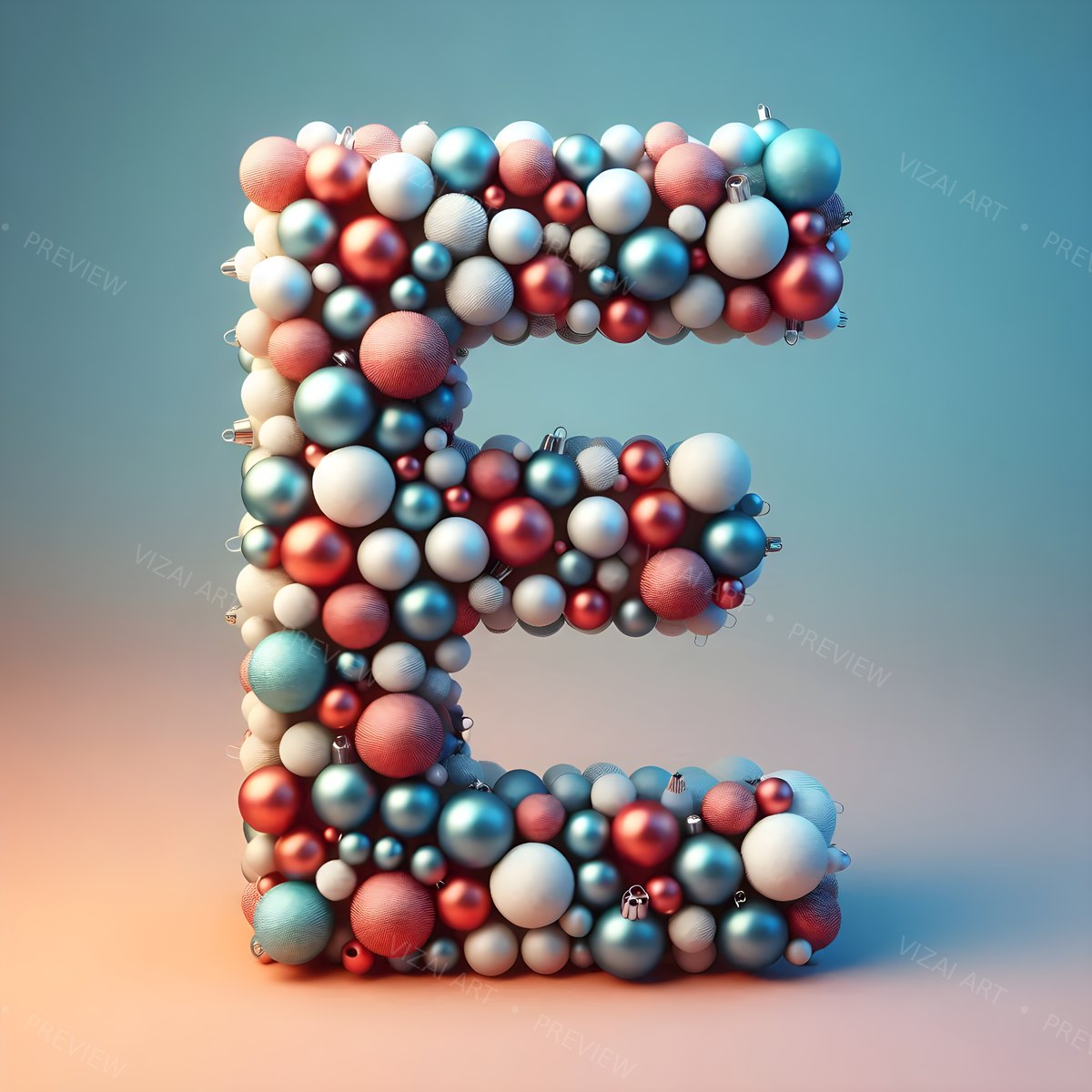 Letter E printable wall art