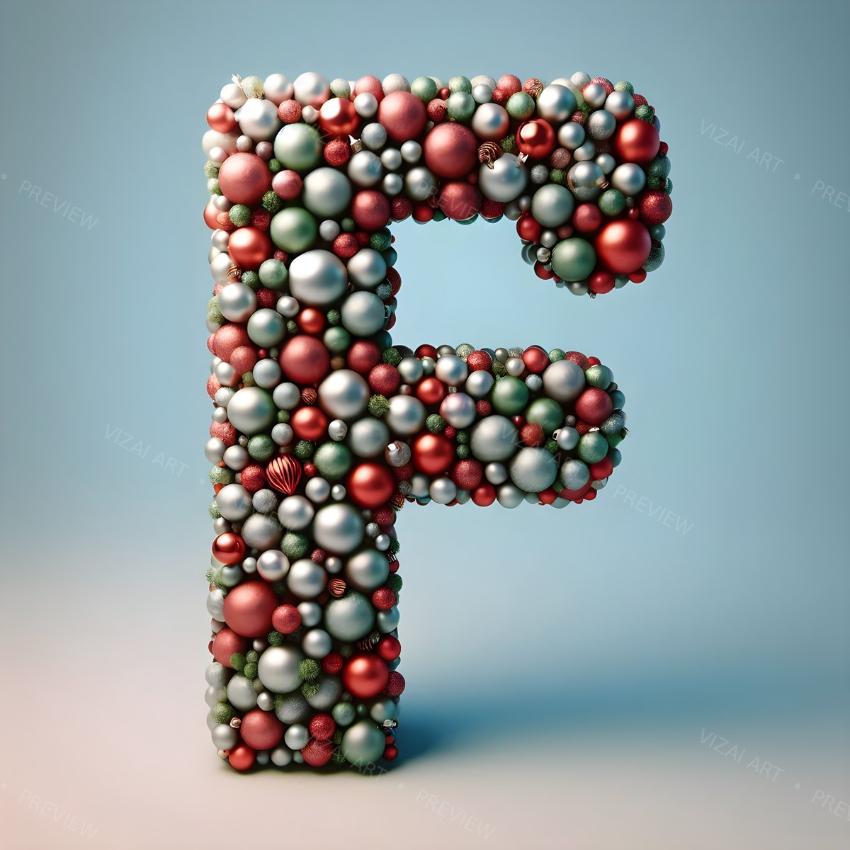 Letter F printable wall art