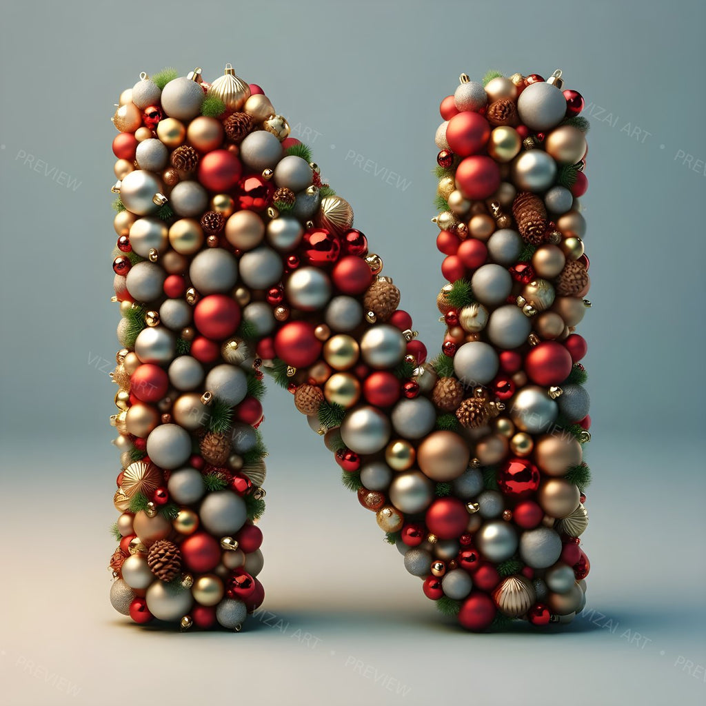 Letter N printable wall art