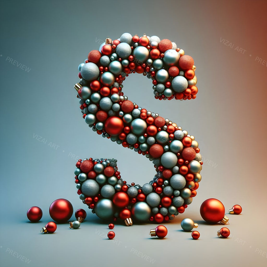 Letter S printable wall art