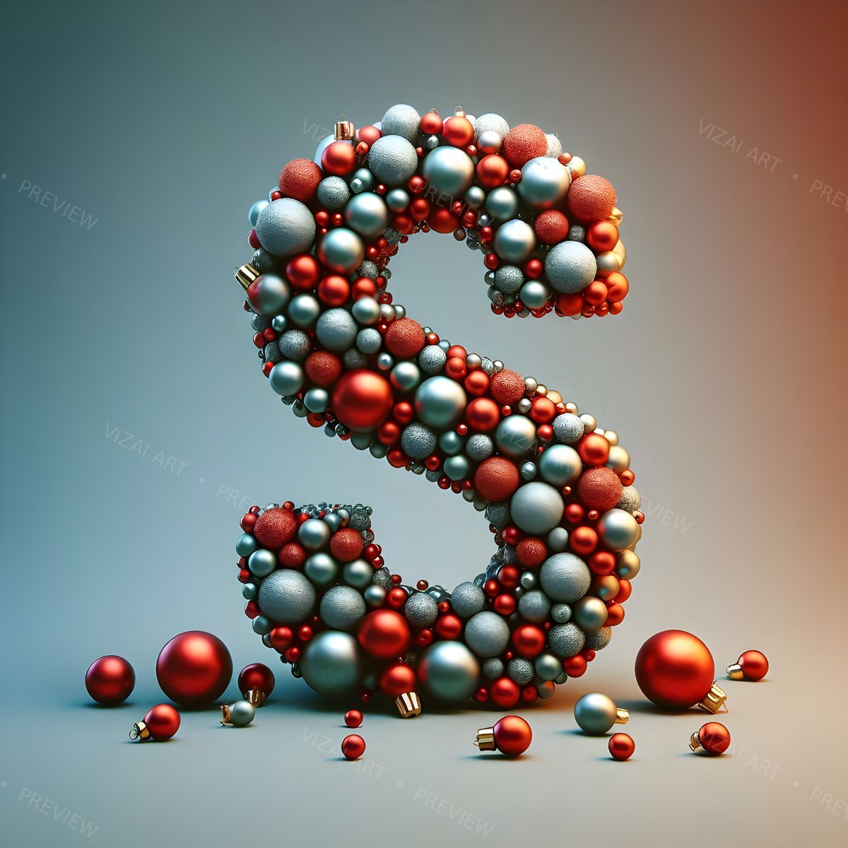 Letter S printable wall art