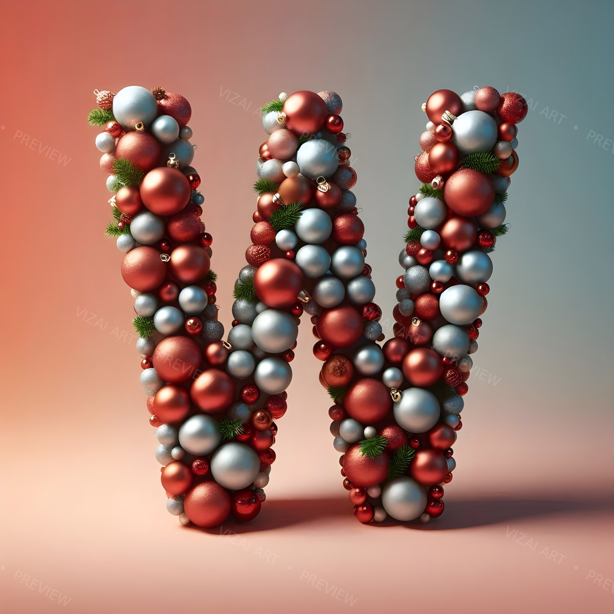 Letter W printable wall art