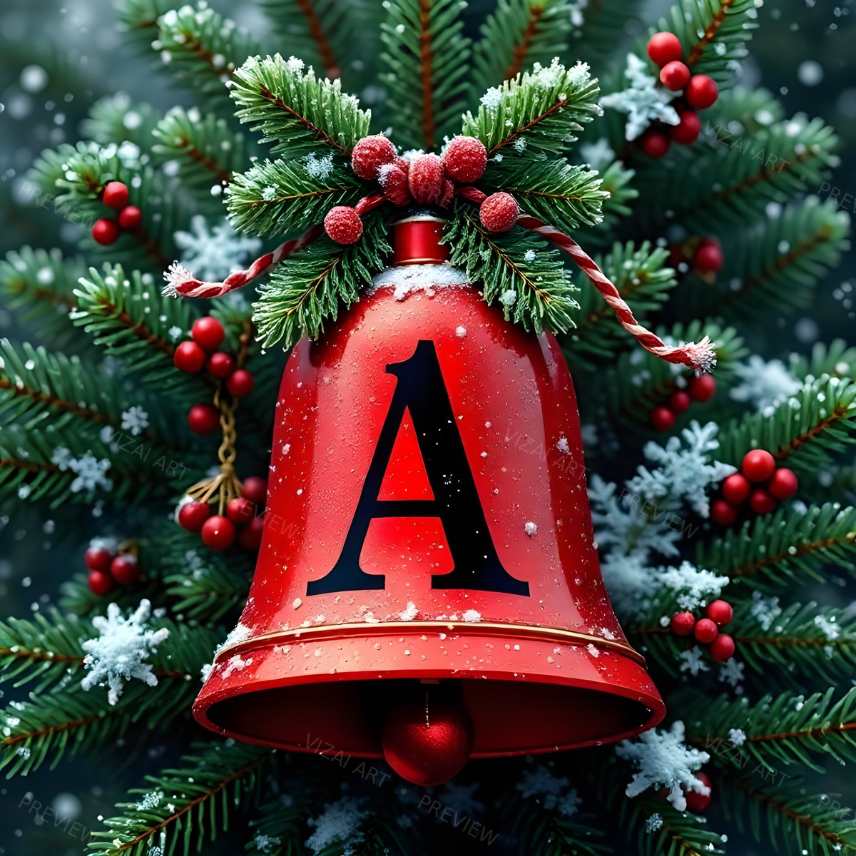 Letter A printable wall art