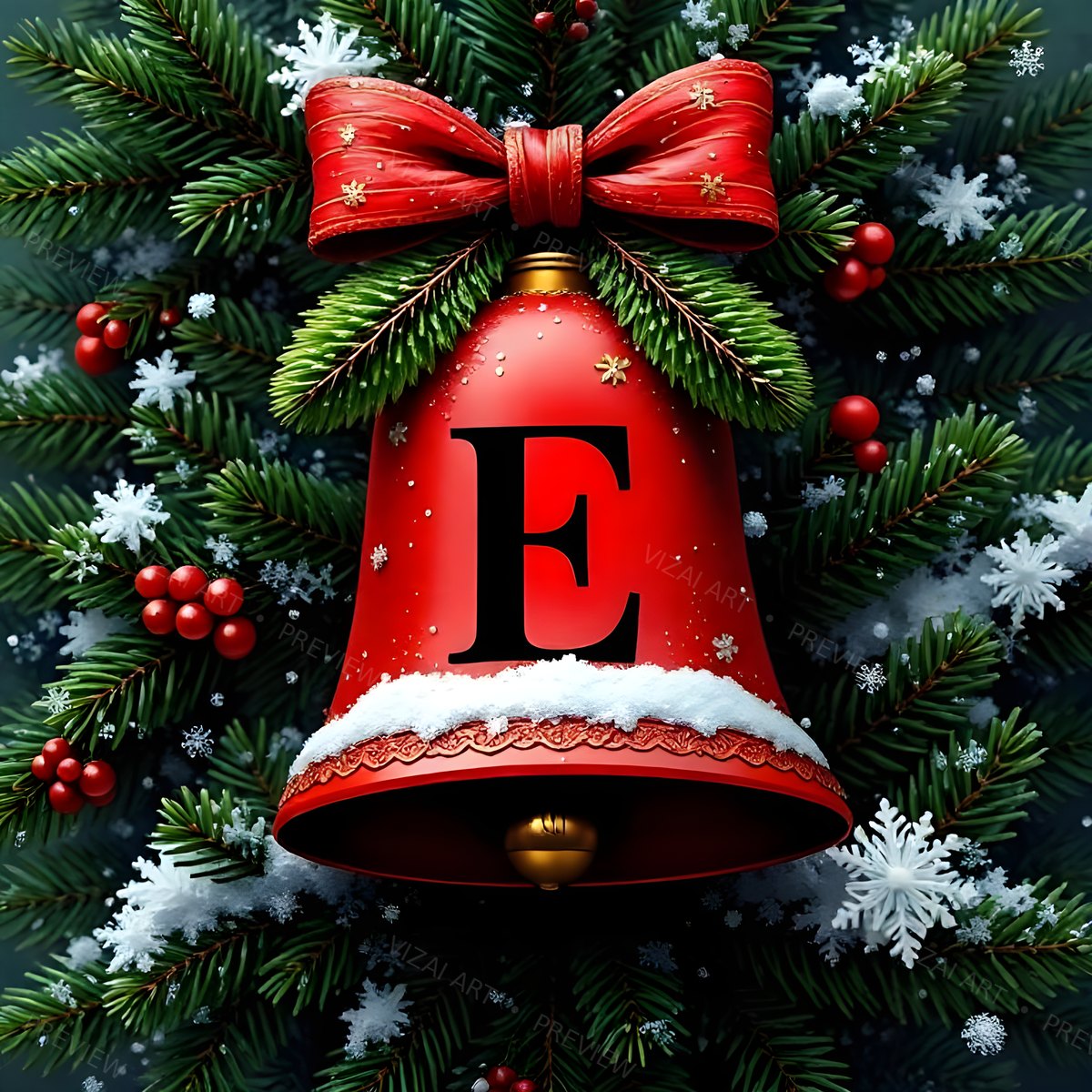 Letter E printable wall art