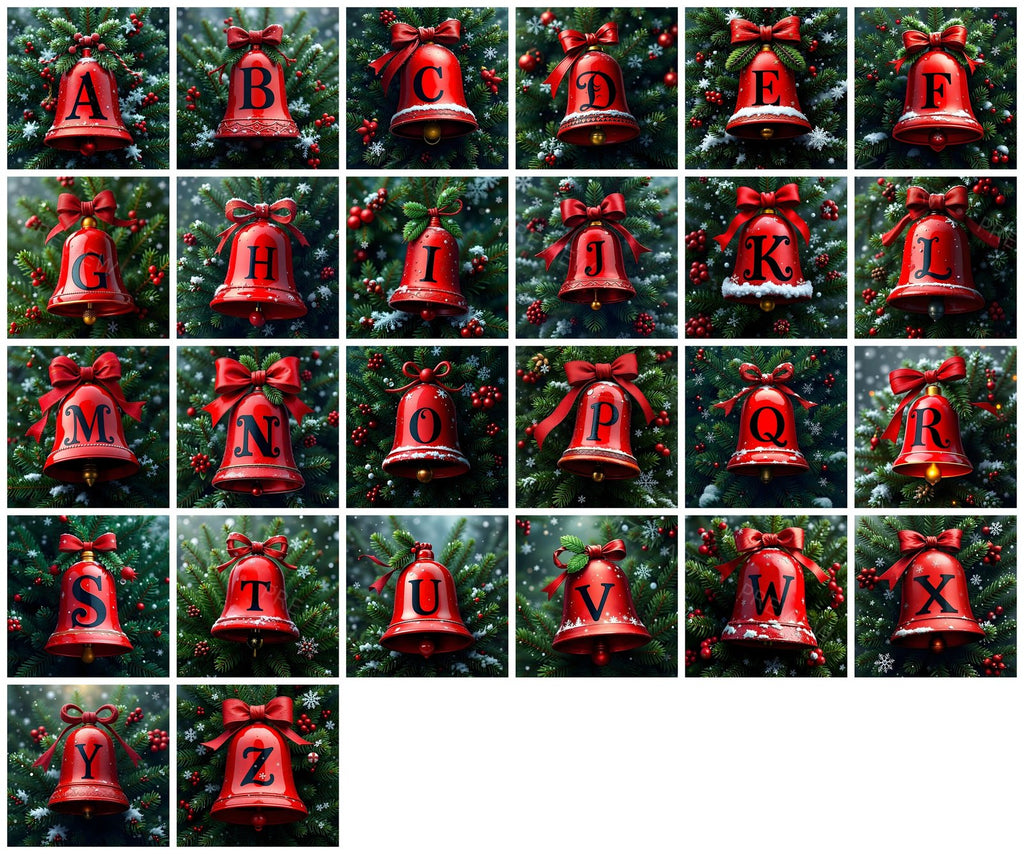 Complete A-Z alphabet grid preview