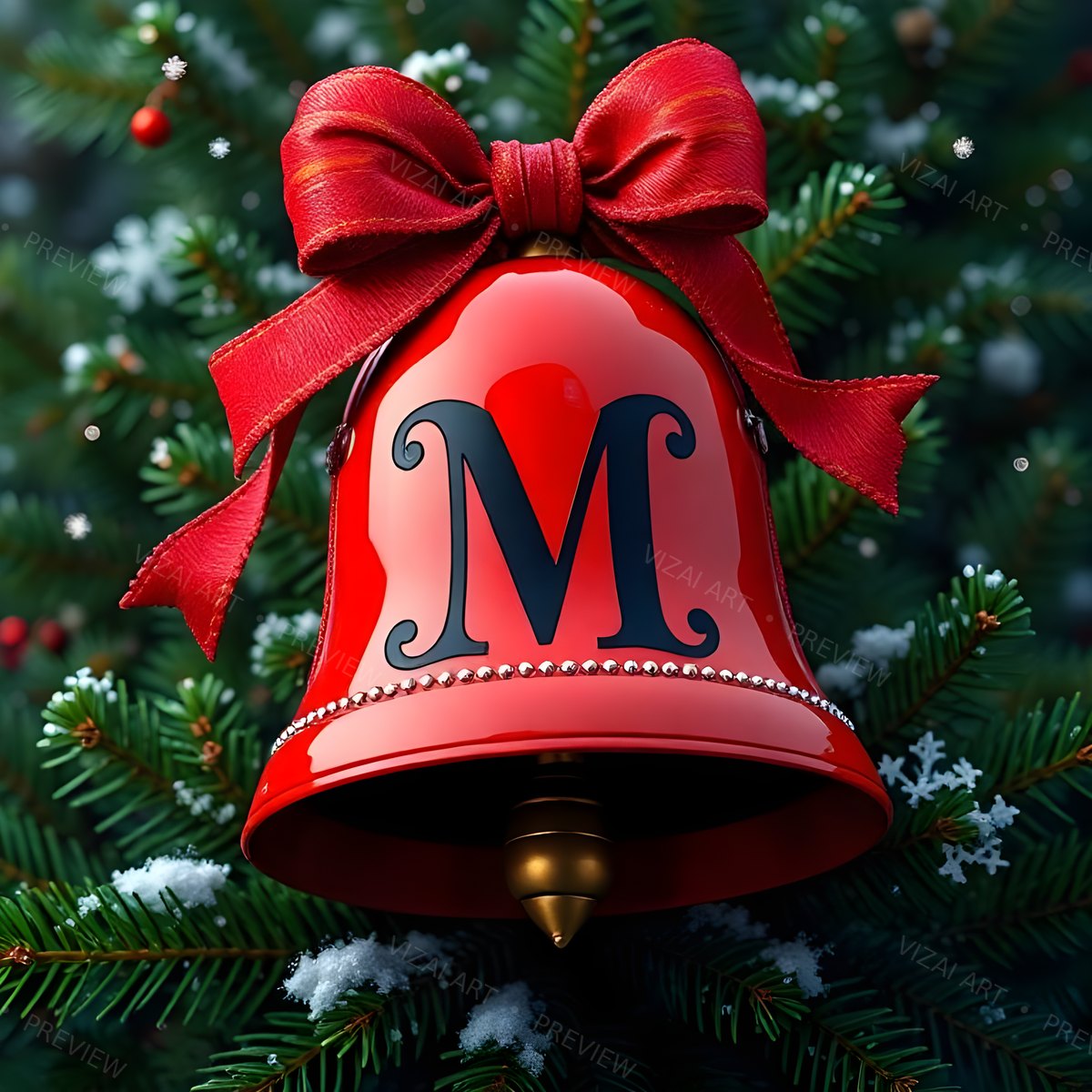 Letter M printable wall art