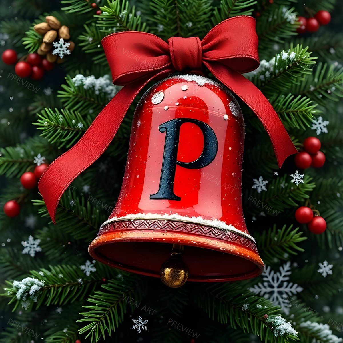 Letter P printable wall art