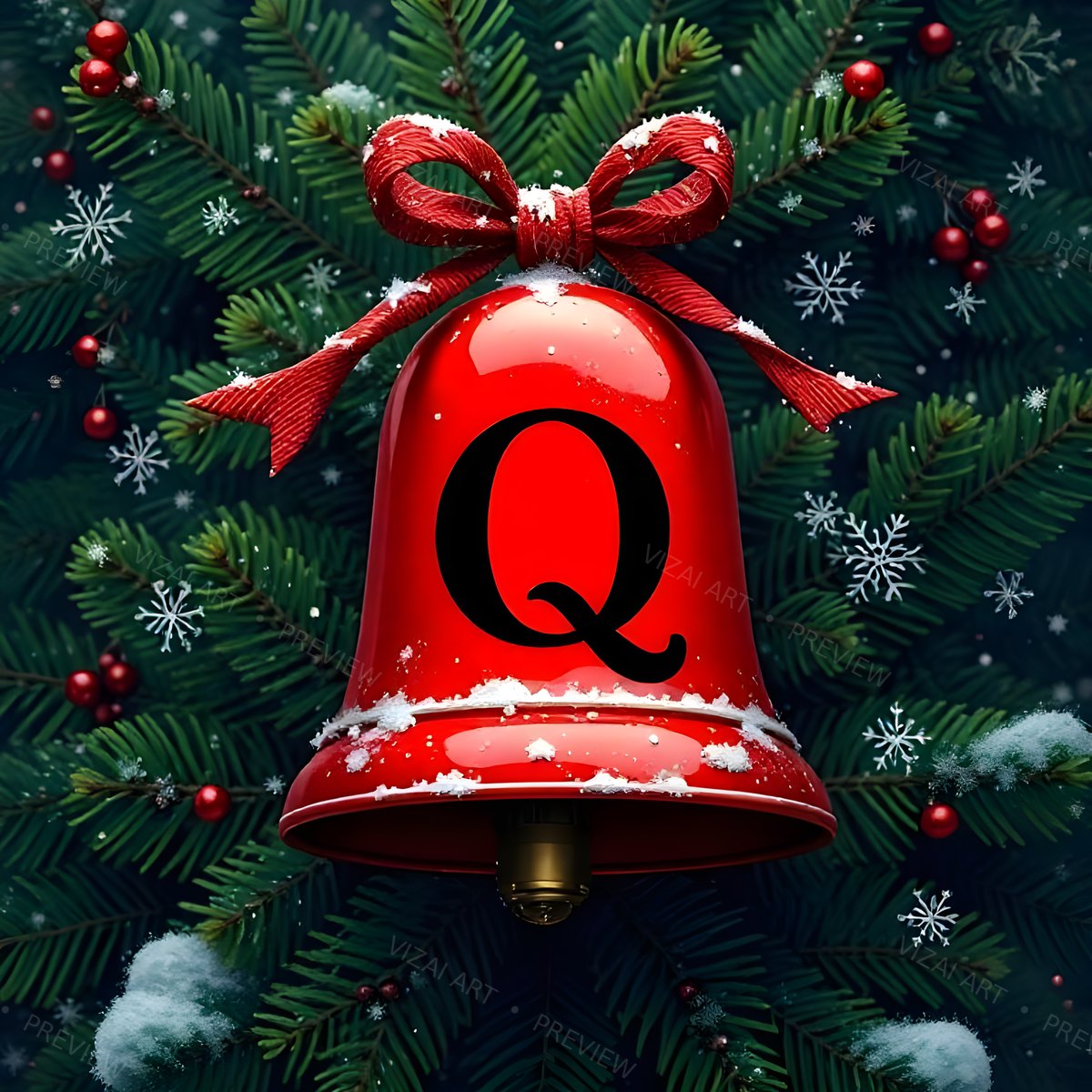 Letter Q printable wall art