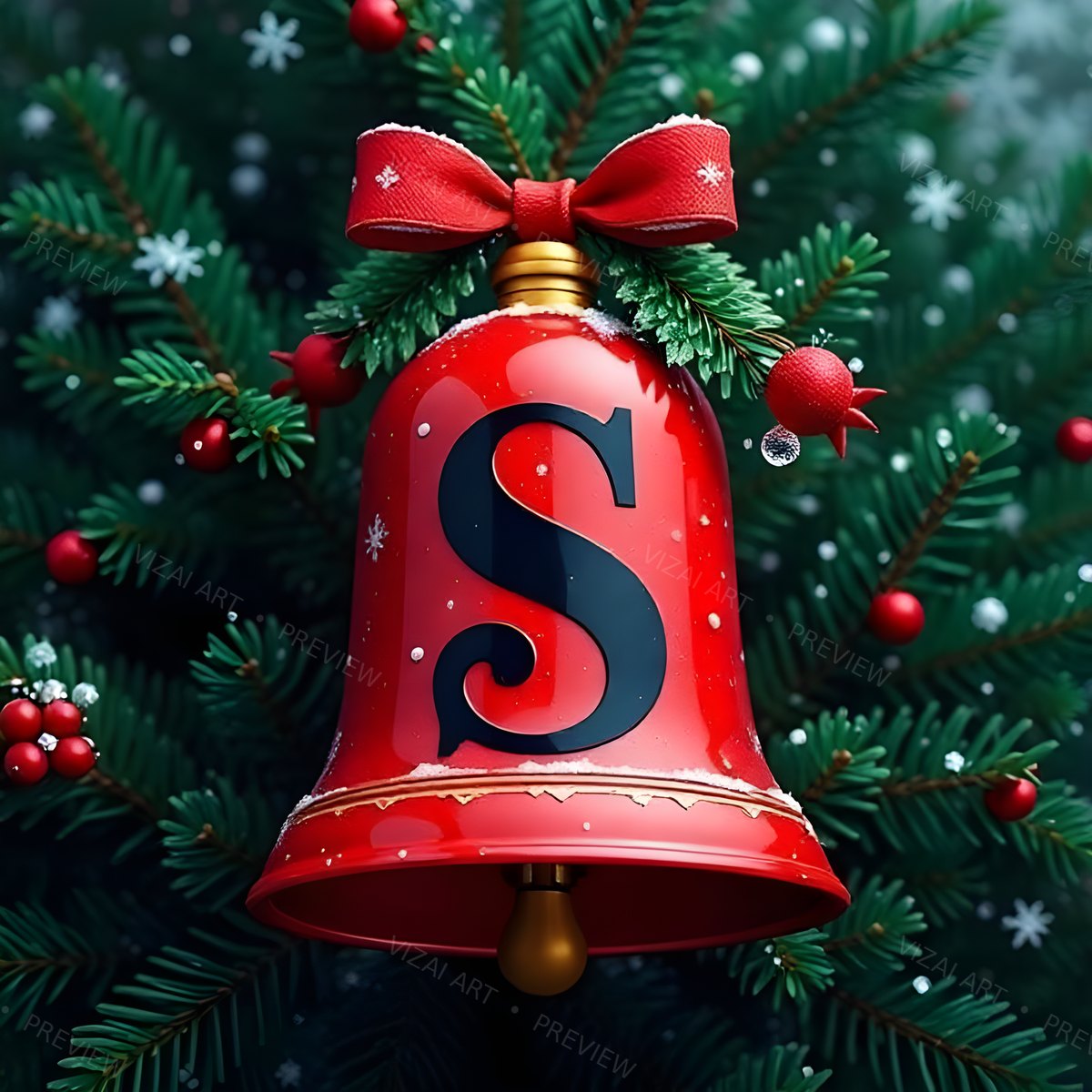 Letter S printable wall art