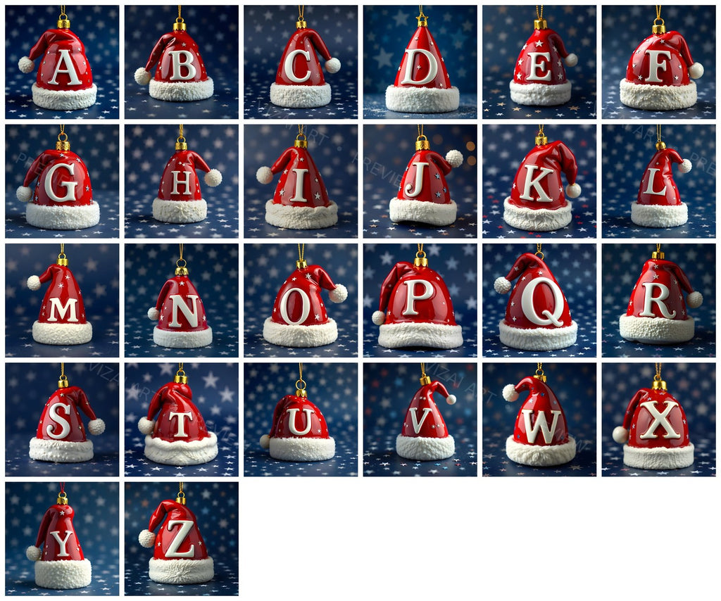 Complete A-Z alphabet grid preview