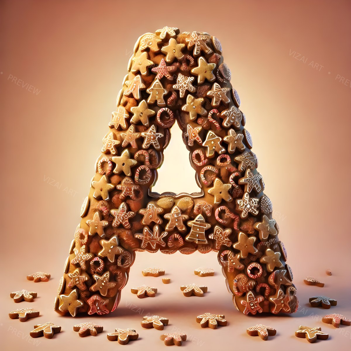 Letter A printable wall art