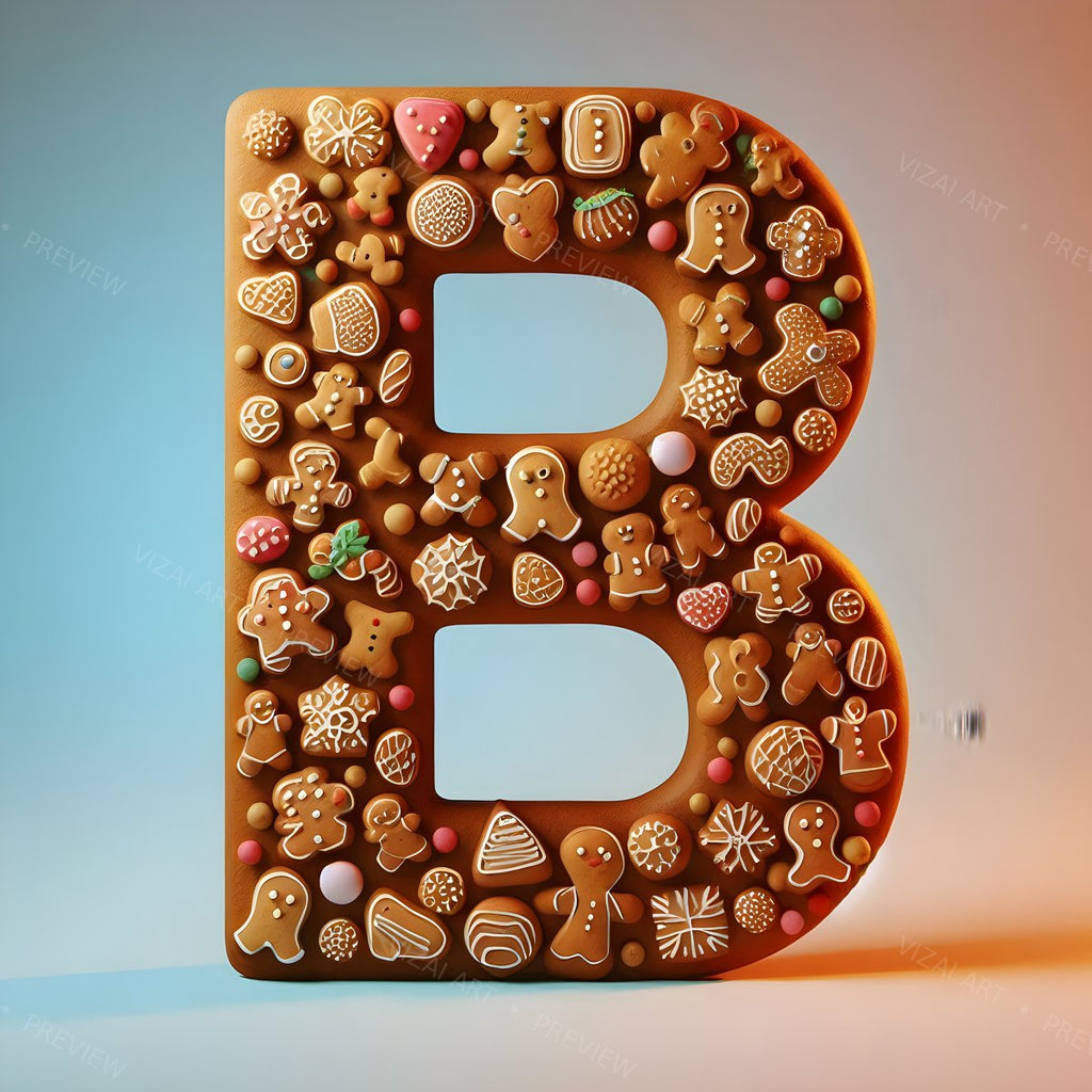 Letter B printable wall art