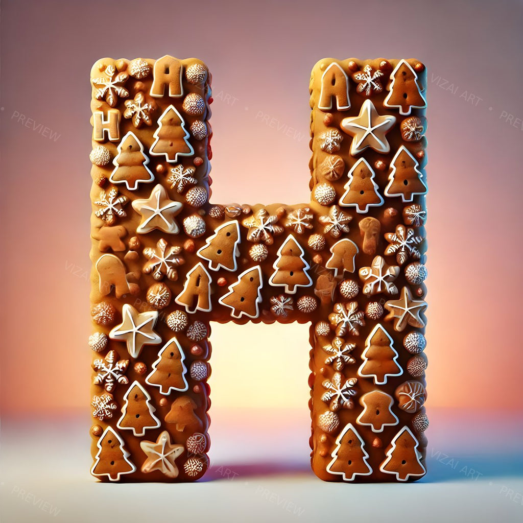 Letter H printable wall art
