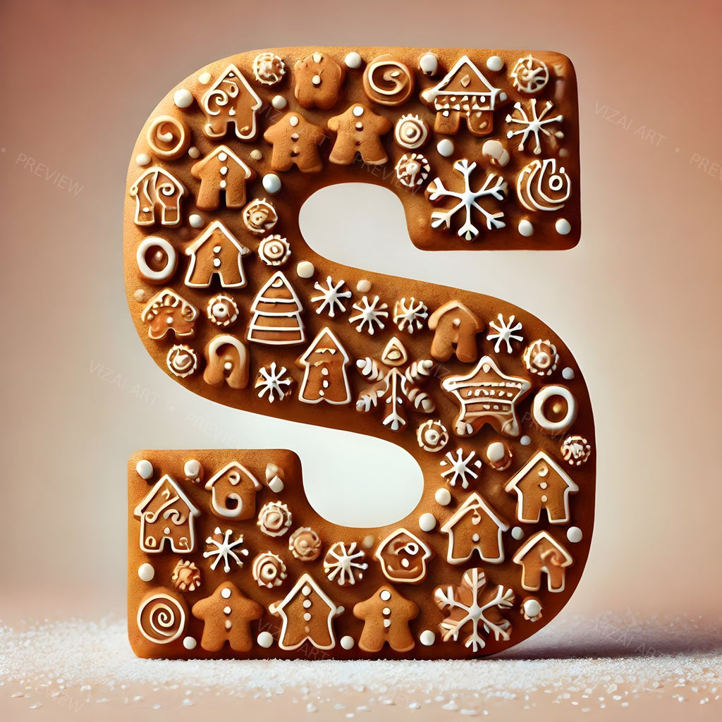 Letter S printable wall art
