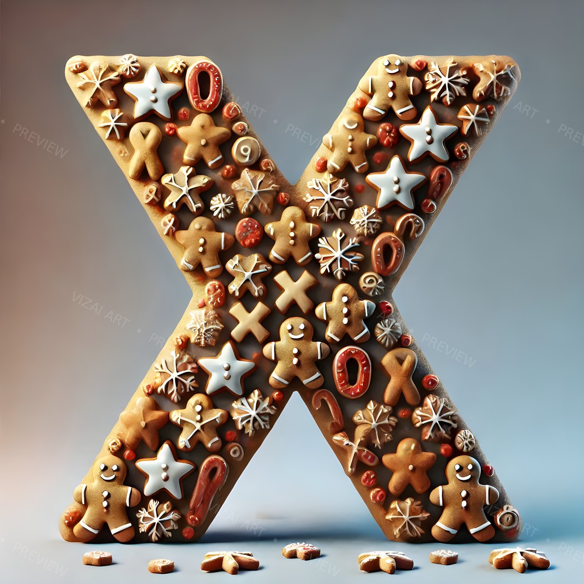 Letter X printable wall art