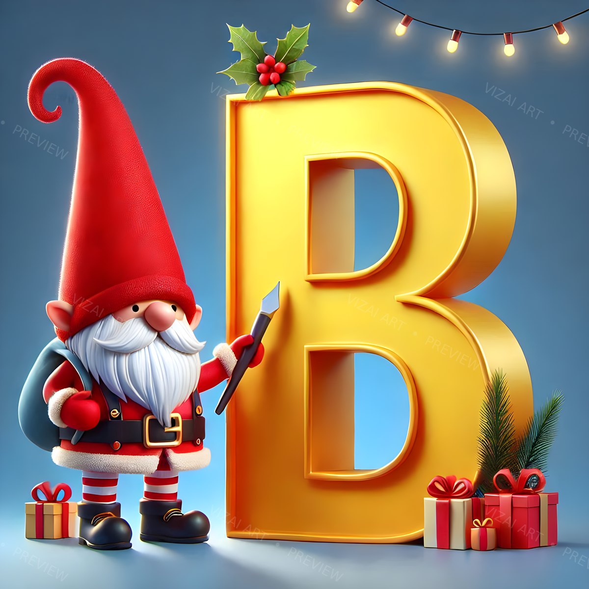 Letter B printable wall art