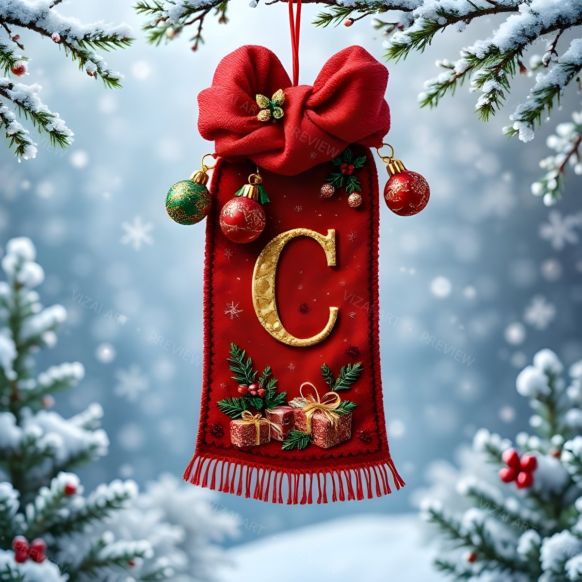 Letter C printable wall art