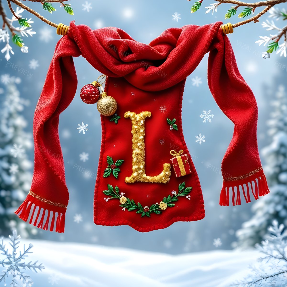Letter L printable wall art