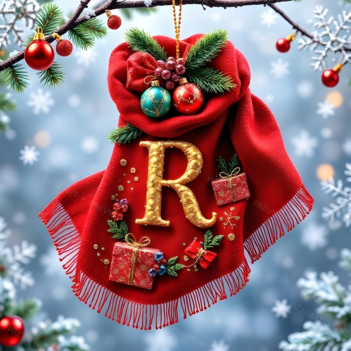 Letter R printable wall art