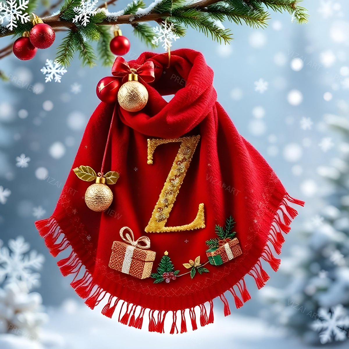 Letter Z printable wall art