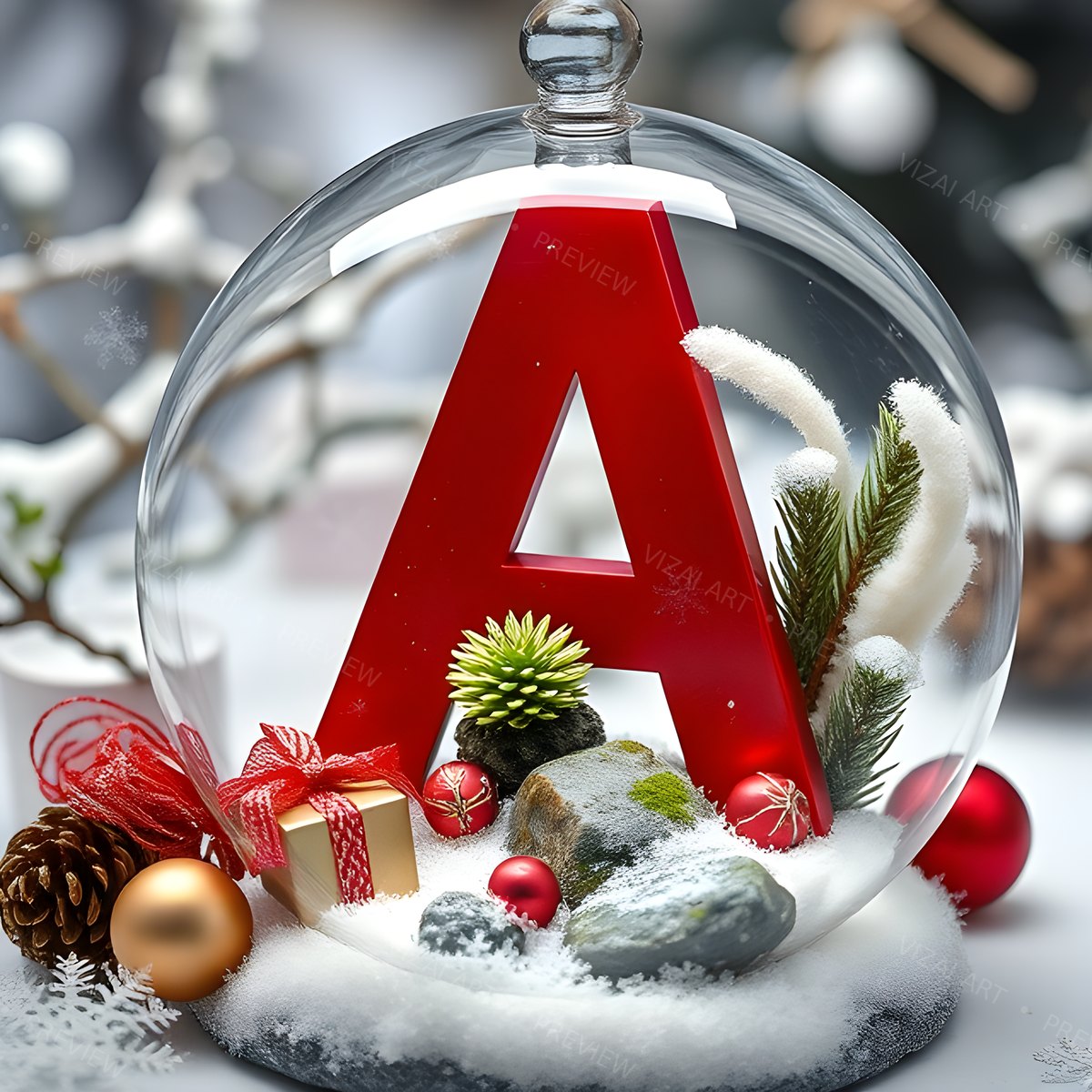 Letter A printable wall art