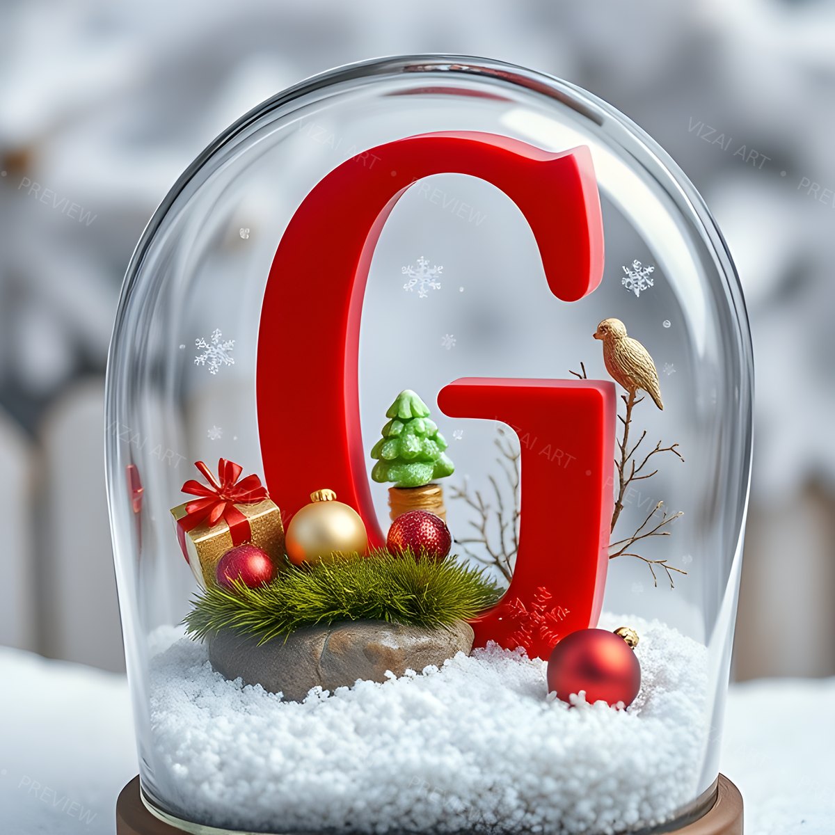 Letter G printable wall art