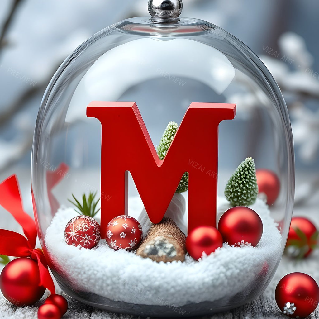 Letter M printable wall art