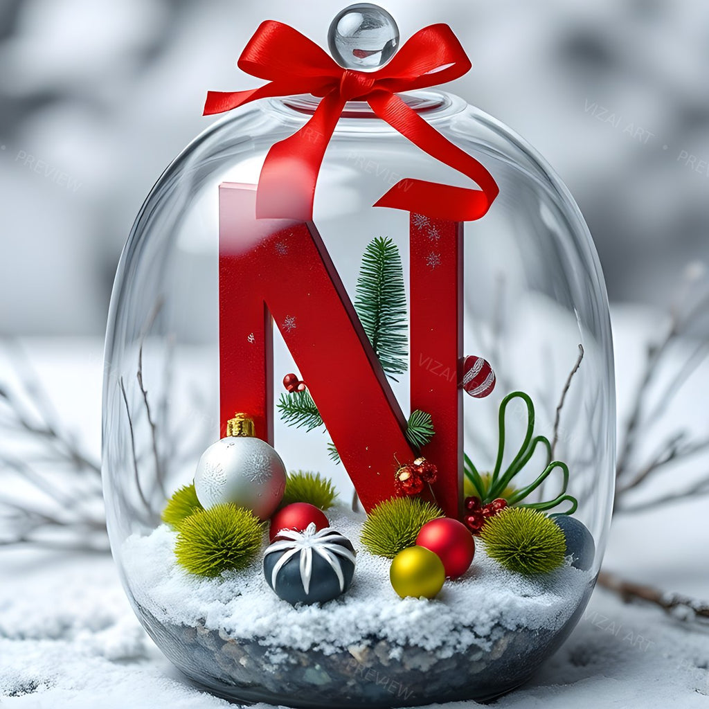 Letter N printable wall art