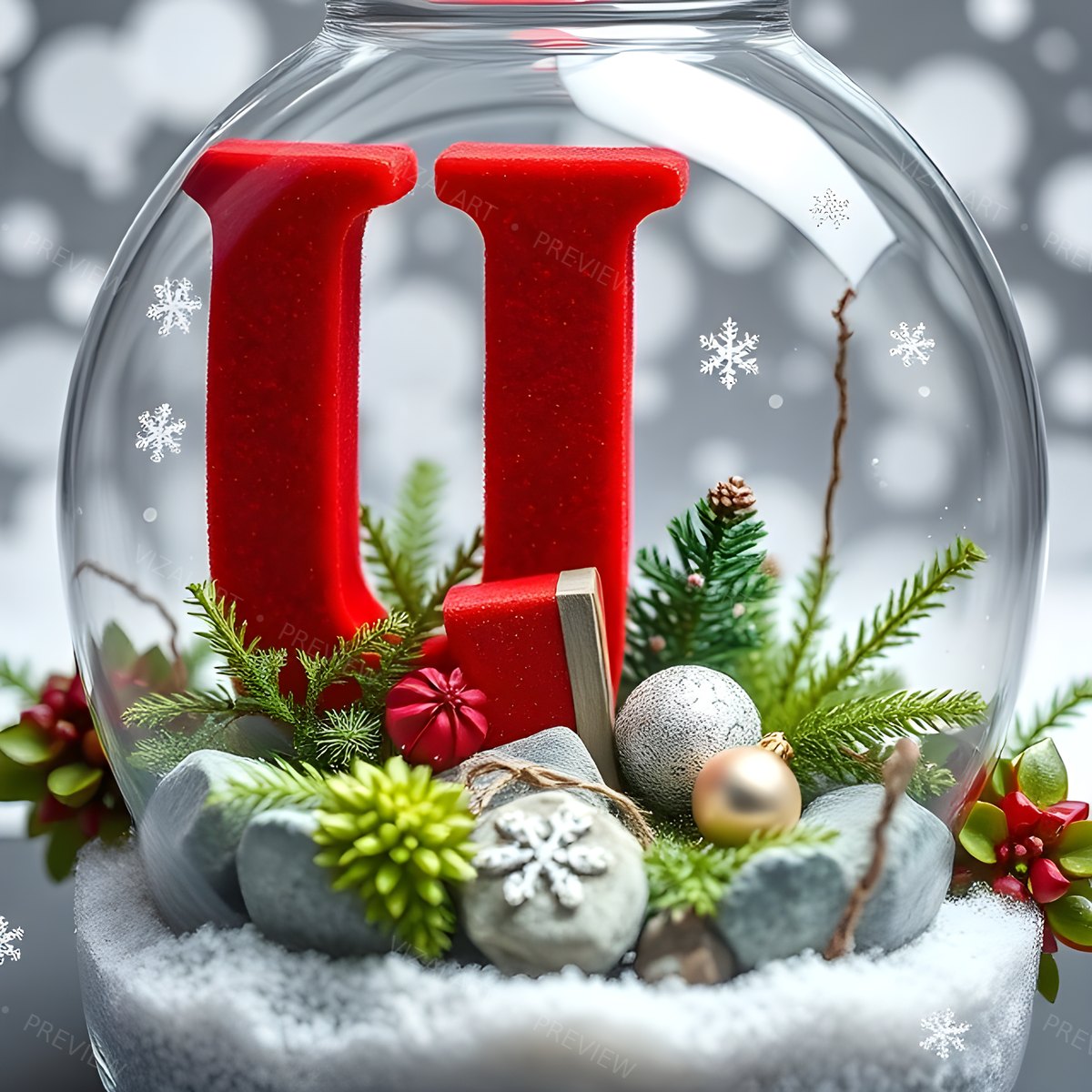 Letter U printable wall art