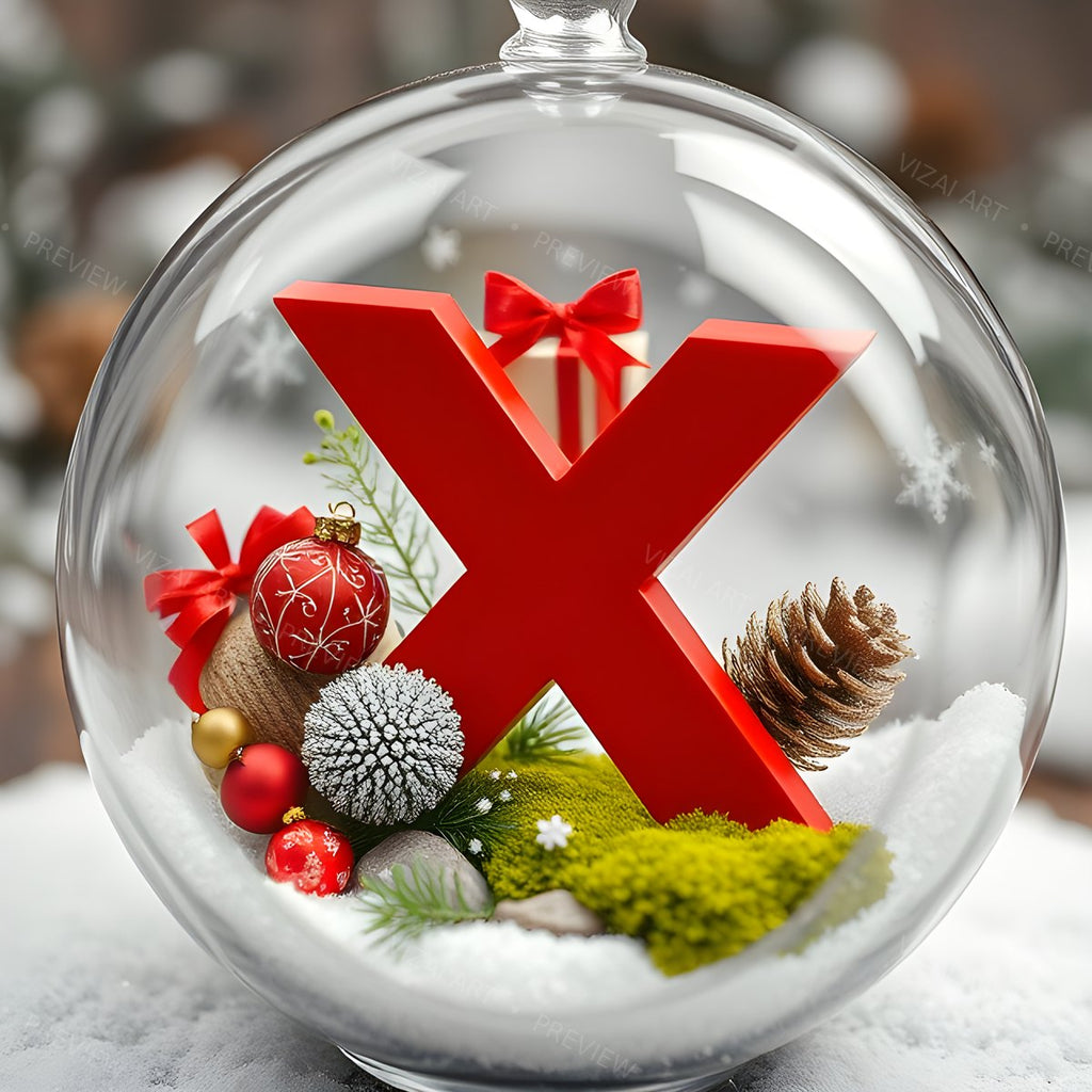 Letter X printable wall art