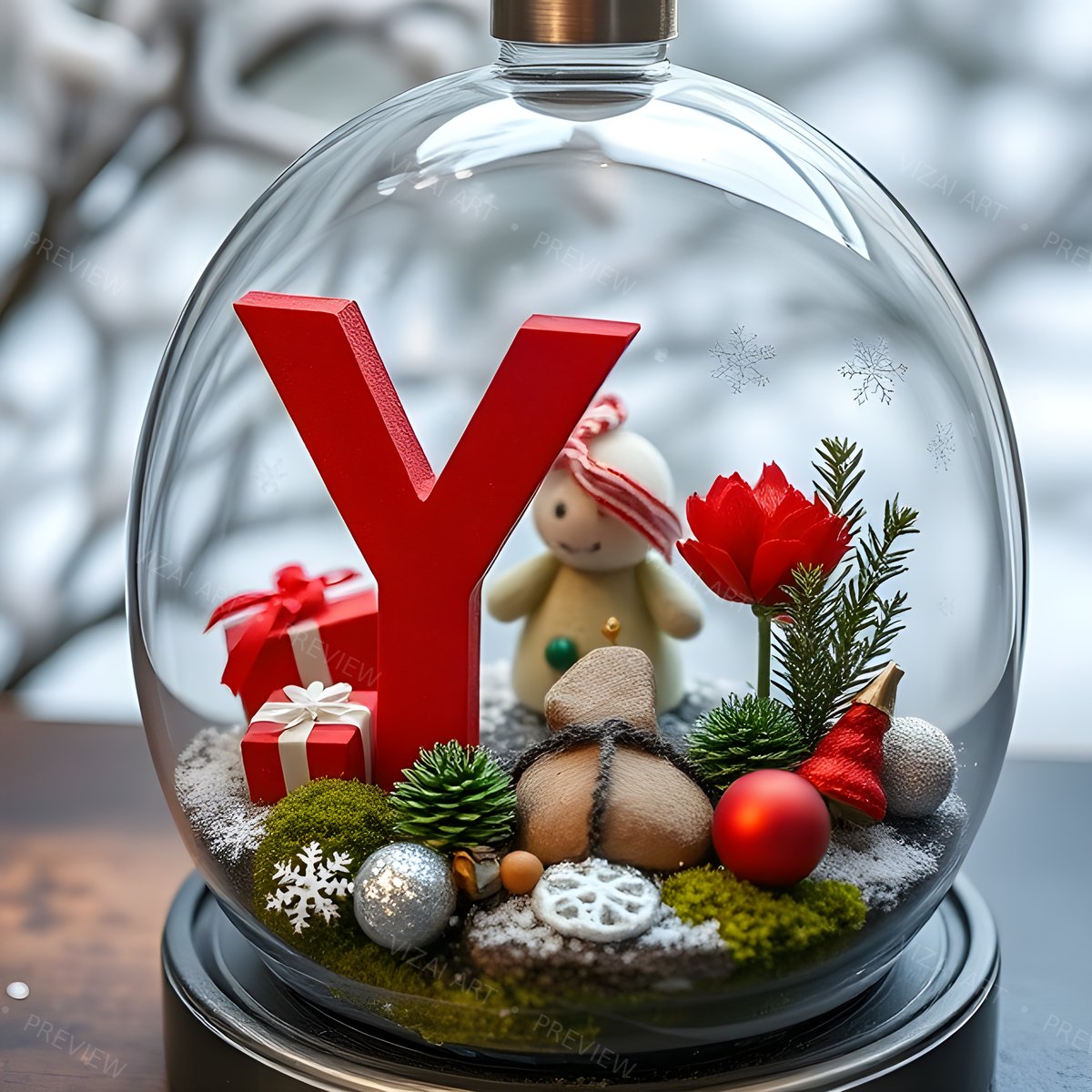 Letter Y printable wall art