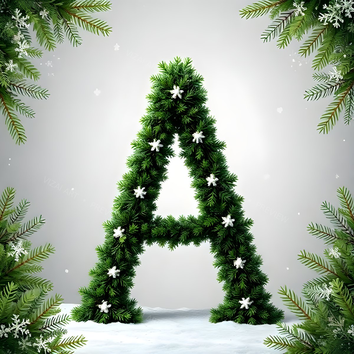 Letter A printable wall art