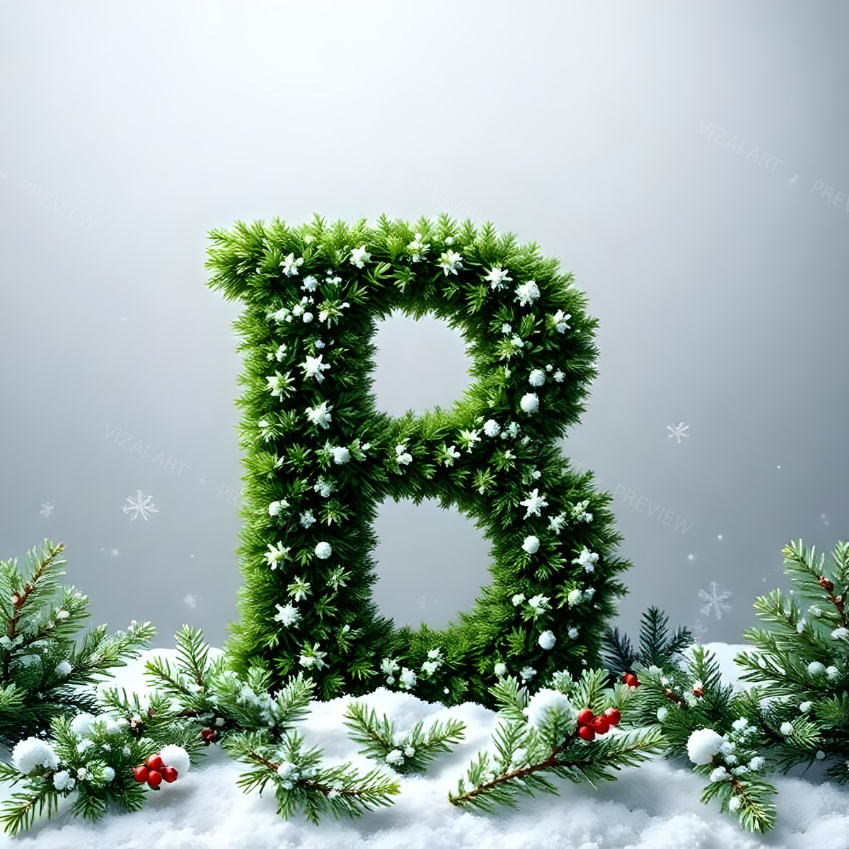 Letter B printable wall art