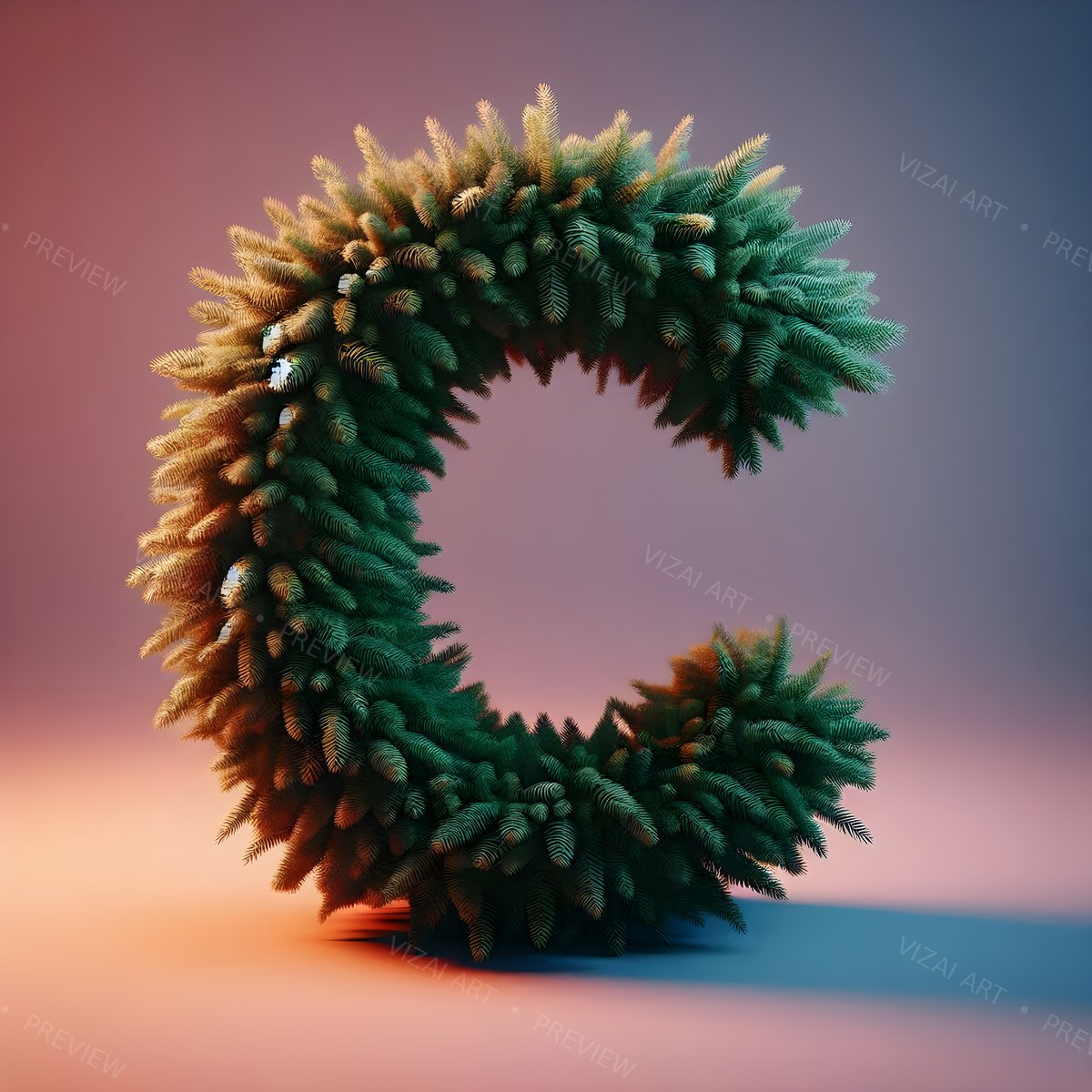 Letter C printable wall art
