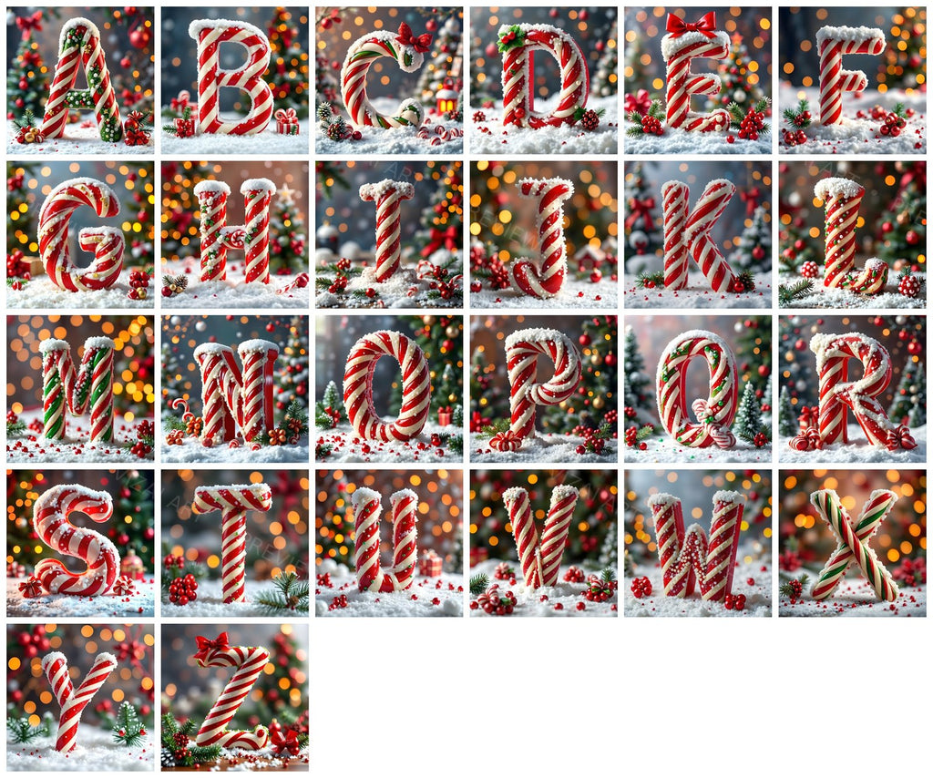 Complete A-Z alphabet grid preview