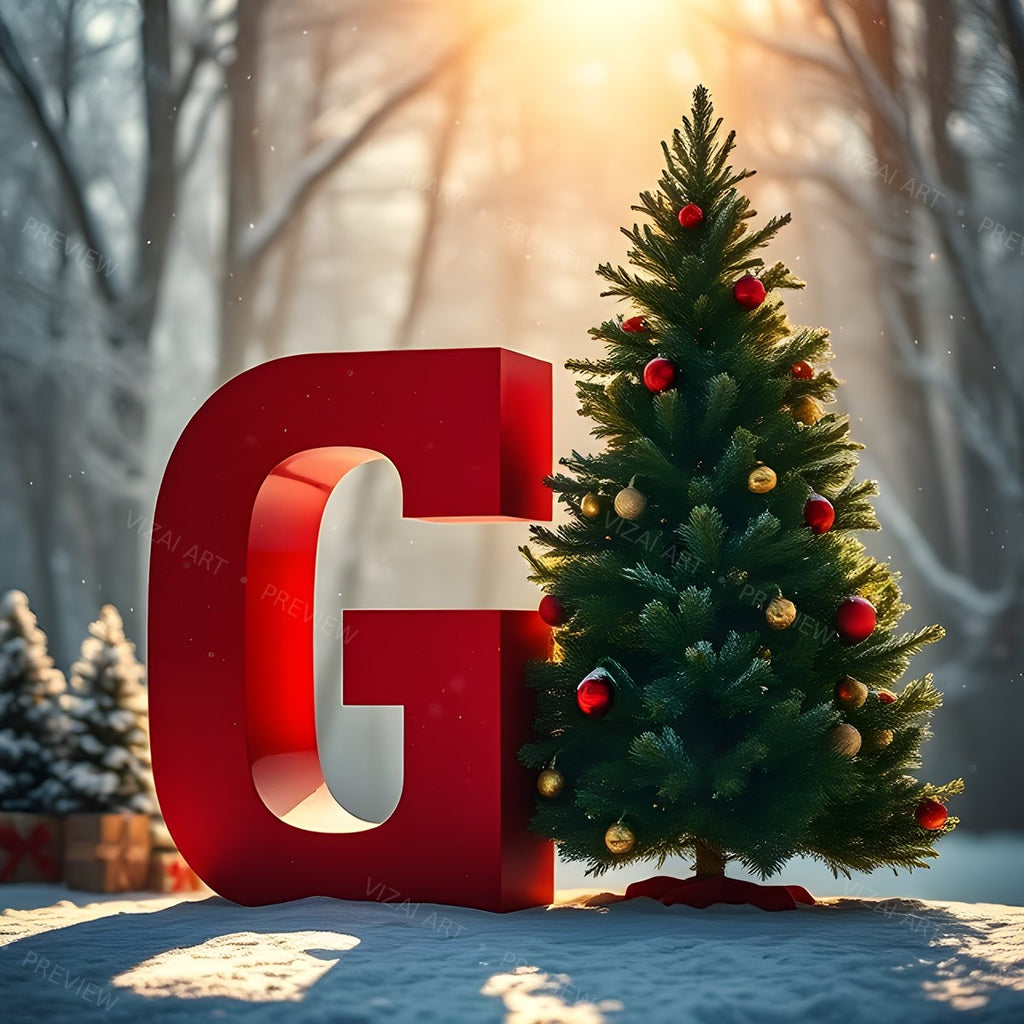 Letter G printable wall art