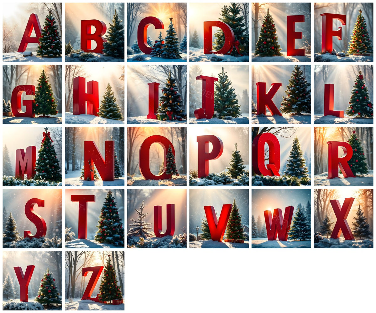 Complete A-Z alphabet grid preview