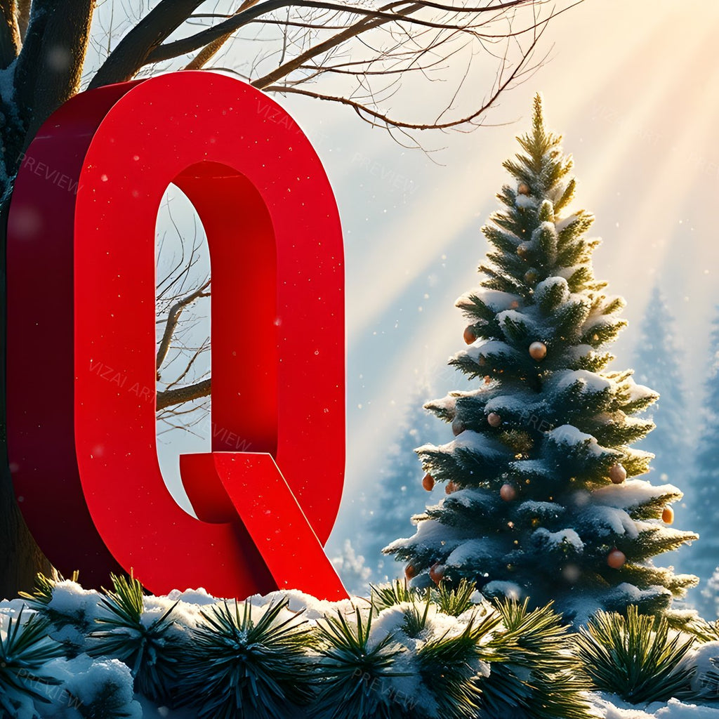 Letter Q printable wall art