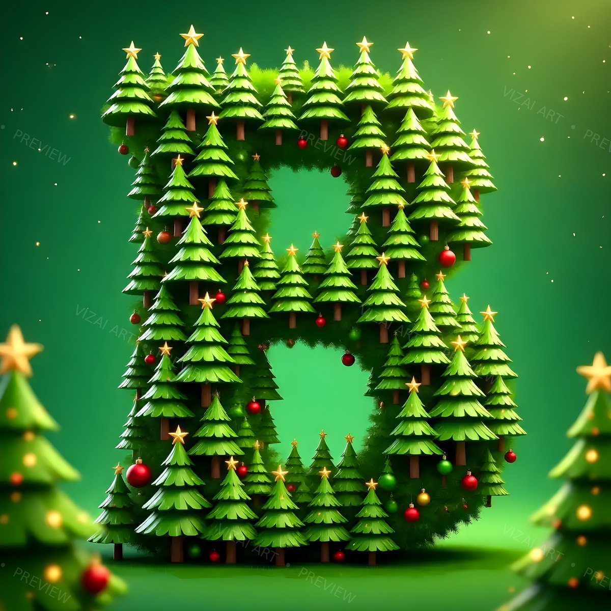 Letter B printable wall art