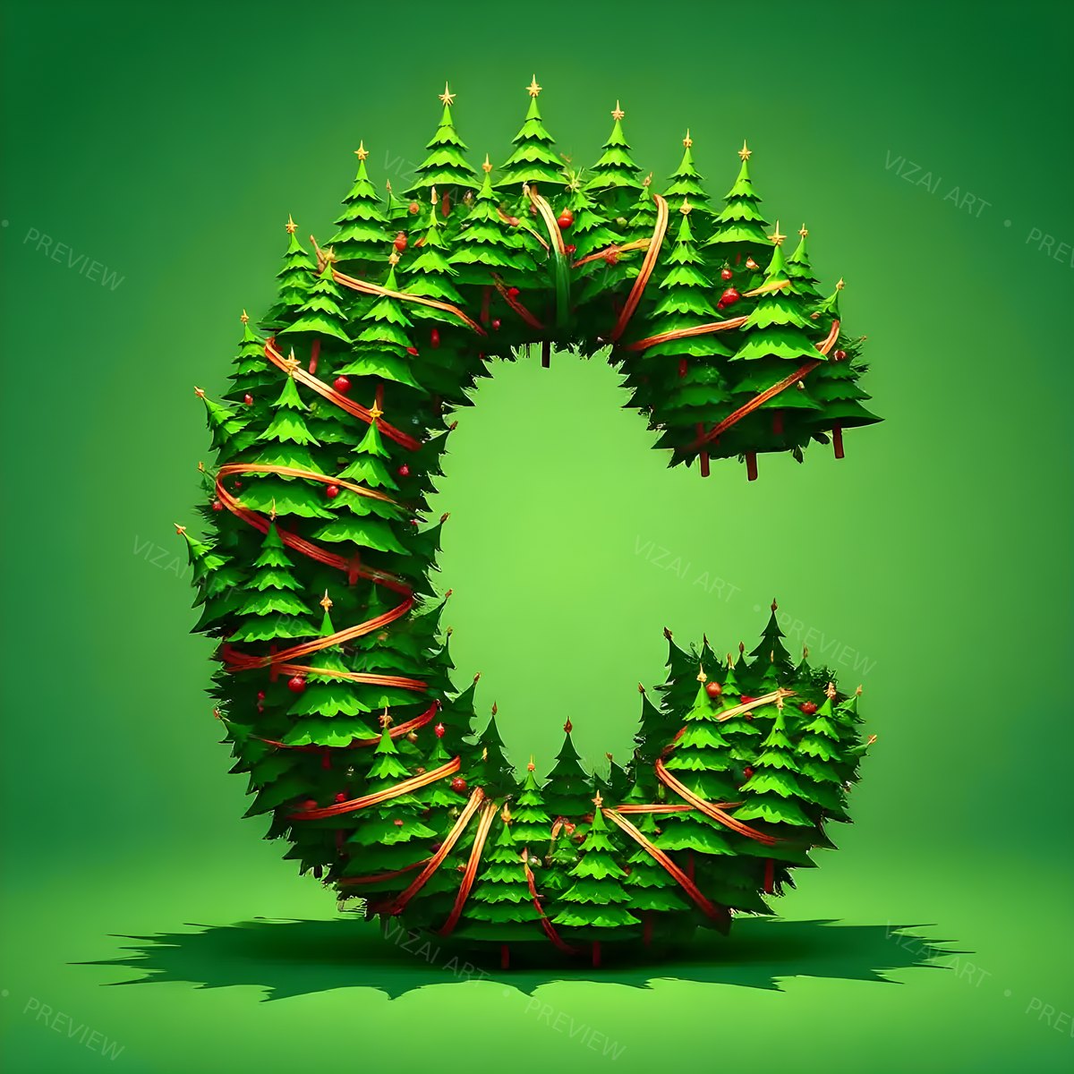 Letter C printable wall art