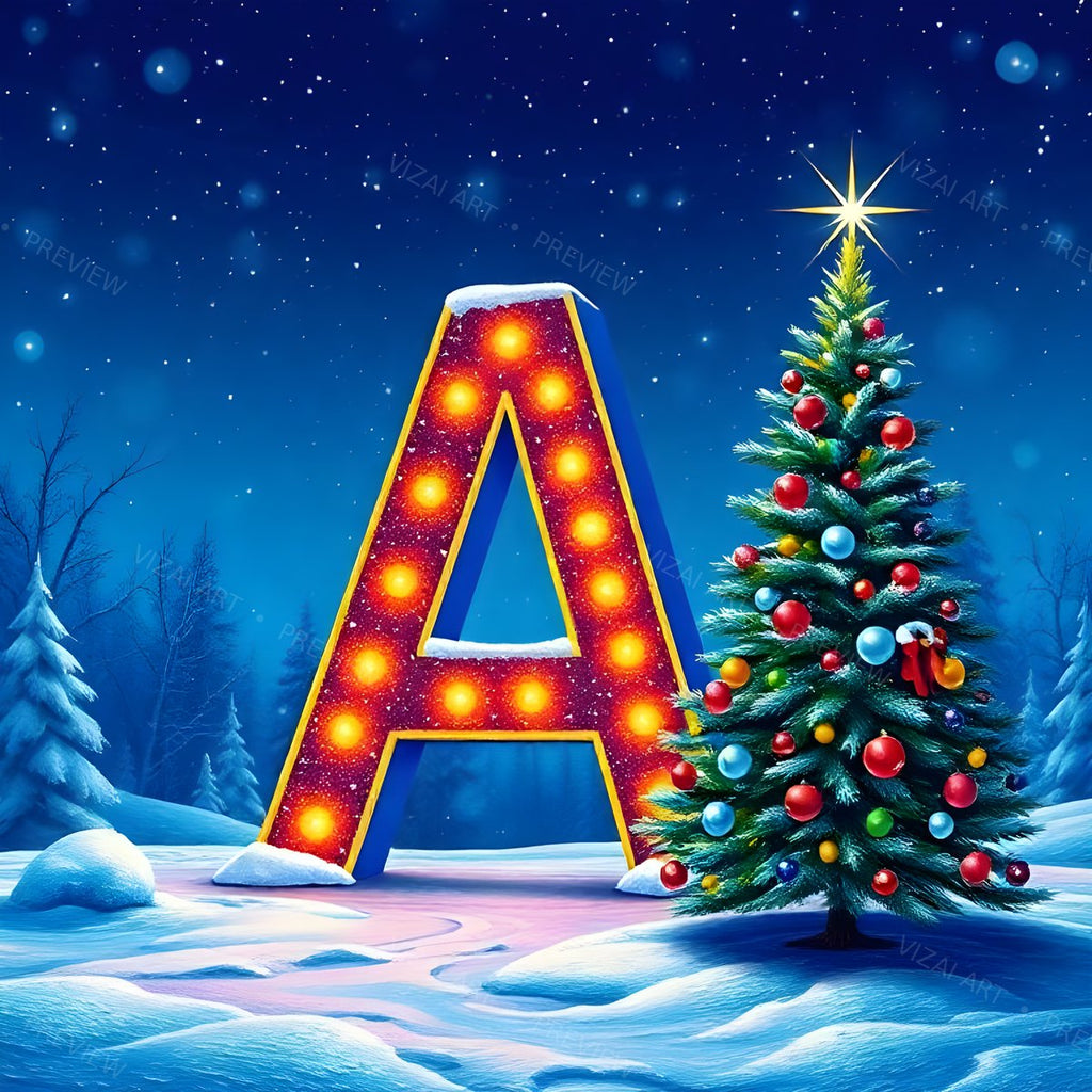 Letter A printable wall art