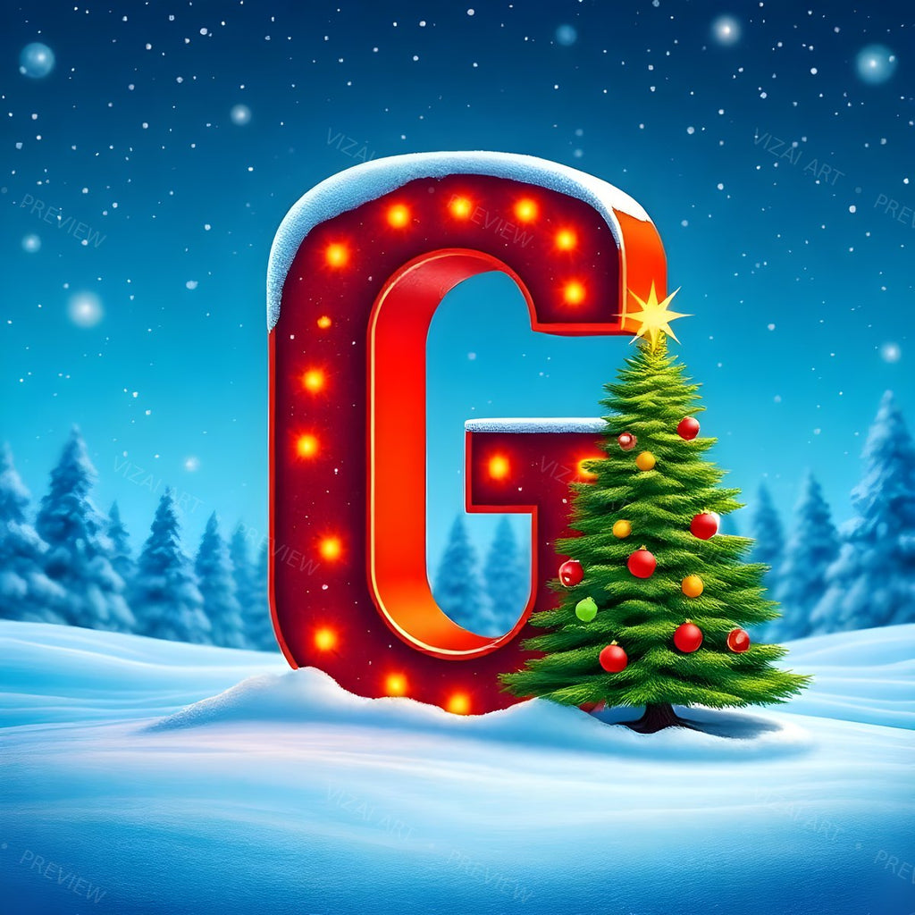 Letter G printable wall art