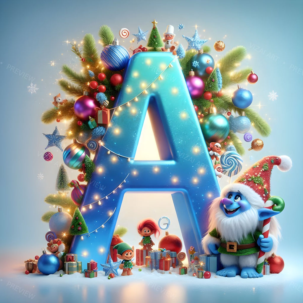 Letter A printable wall art