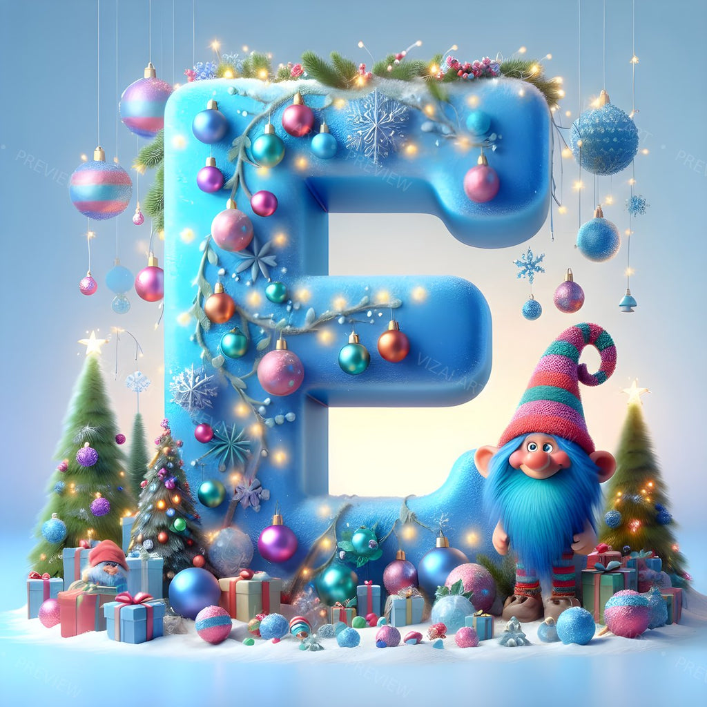 Letter E printable wall art