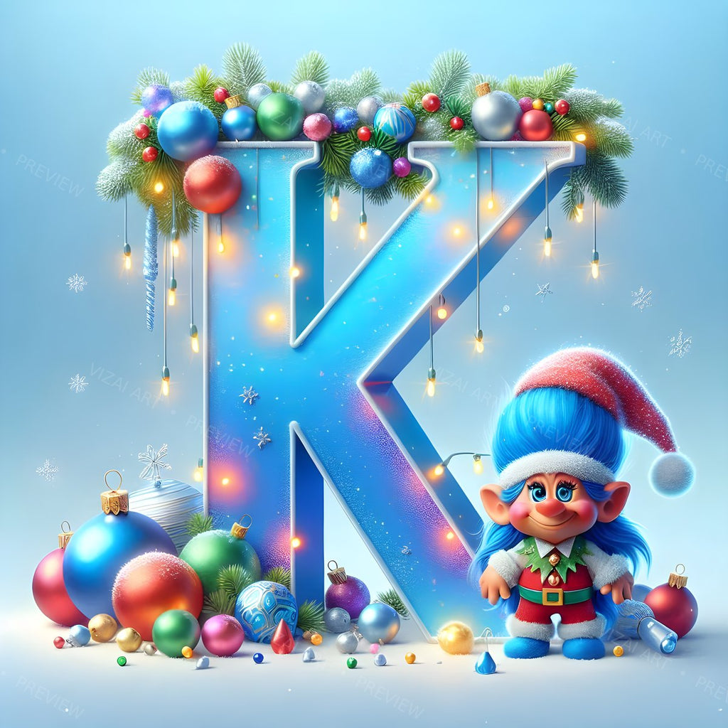 Letter K printable wall art