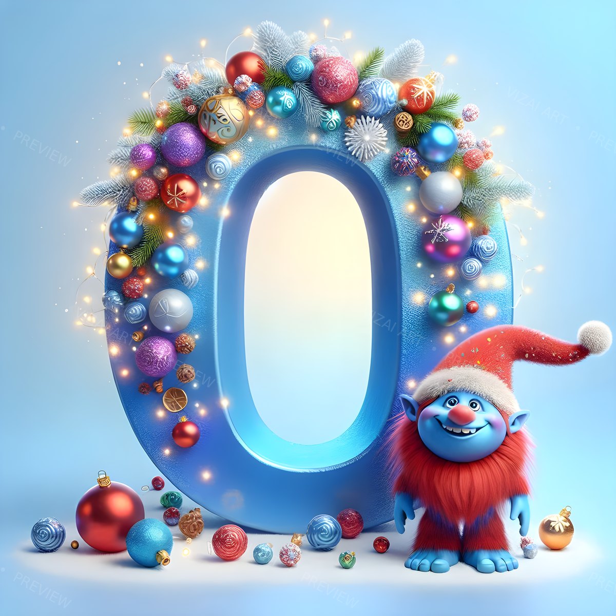 Letter O printable wall art