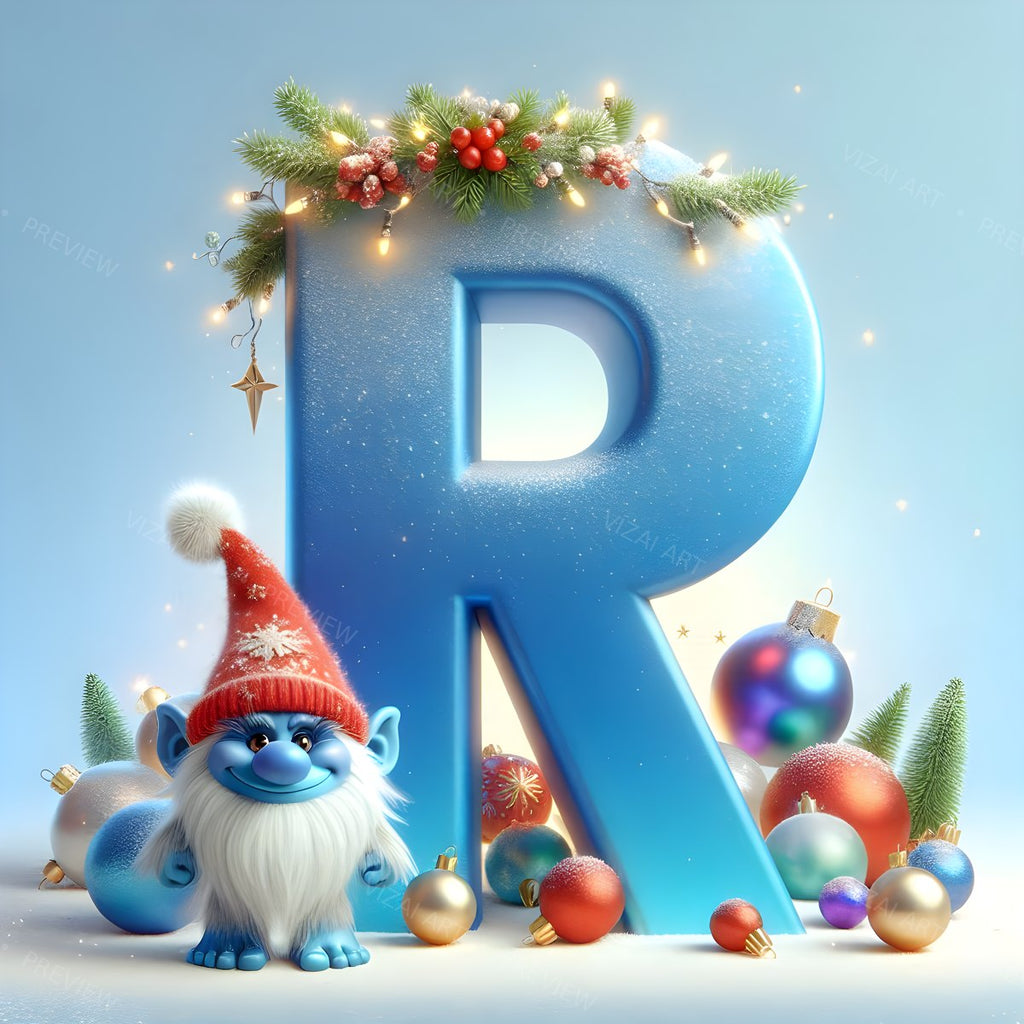 Letter R printable wall art