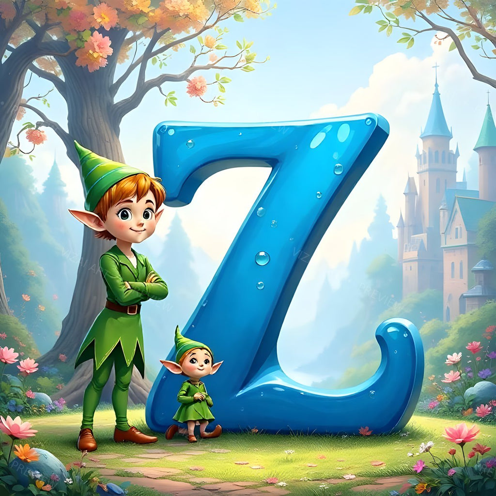 Letter Z printable wall art