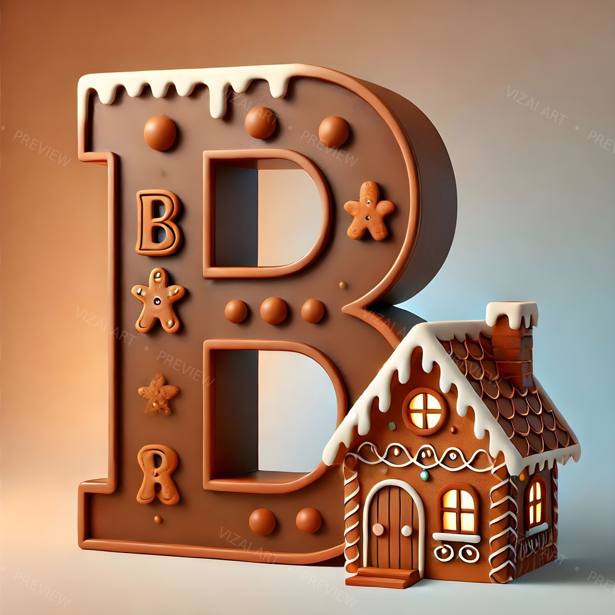 Letter B printable wall art