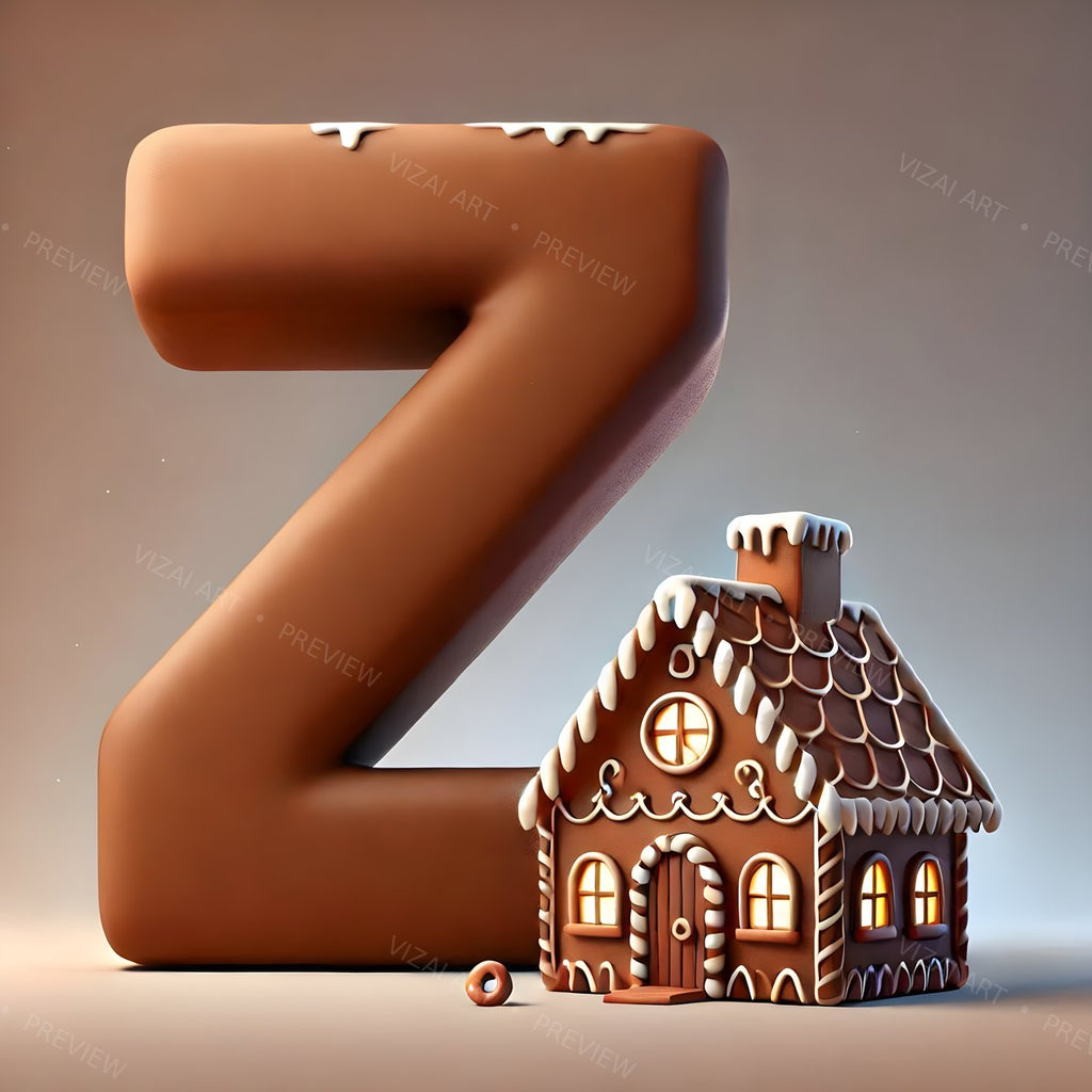 Letter Z printable wall art